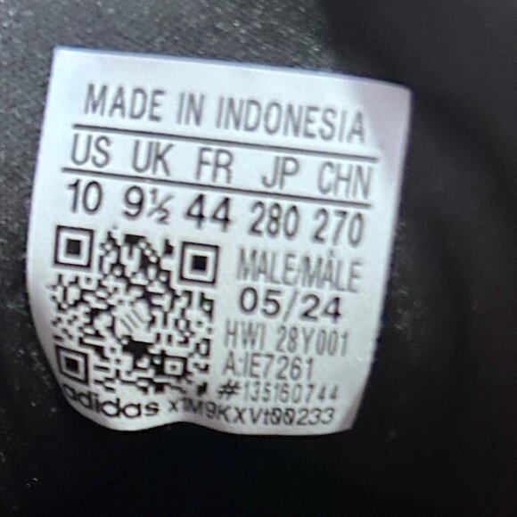 ADIDAS 100891 Shoes Duramo SL Running Shoes Men's Size 10 Black **USED** - Picture 6 of 6